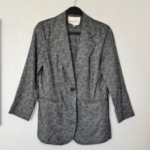 Lafayette 148 Dark Gray Wool Blazer Size 2